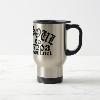 ART & SOUL TATTOO OLD ENGLISH LOGO TRAVEL MUG