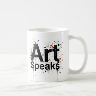 Art Speaks– Minimalist Typography Coffee Mug