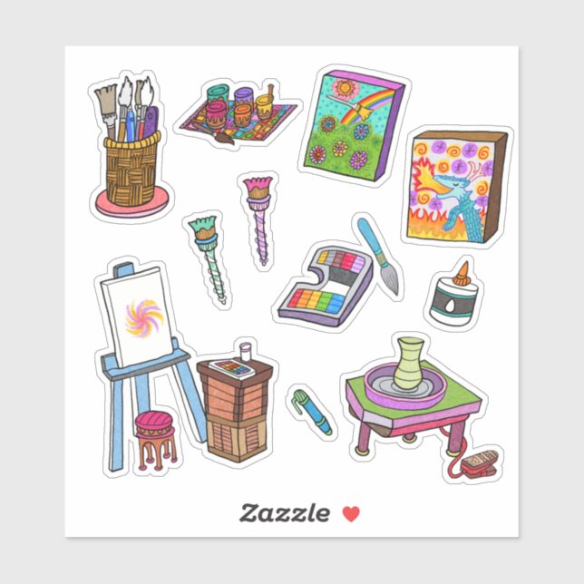 "Art Stickers by Vyara"  (Sheet)