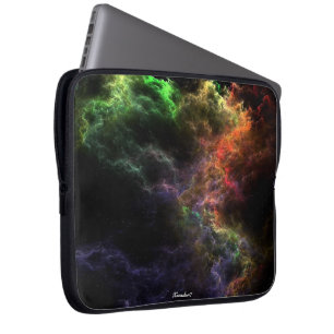 Art Stucco Mosaic Nebula Cluster Laptop Sleeve 15