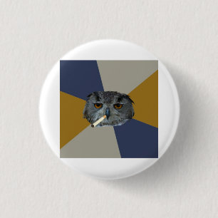 Art Student Owl Advice Animal Meme 3 Cm Round Badge