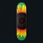 Art Sunflower - Summer Skateboard<br><div class="desc">Art Sunflower - Choose / add your favourite background colours !</div>