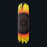 Art Sunflower - Sunshine Skateboard<br><div class="desc">Art Sunflower - Choose / add your favourite background colours !</div>