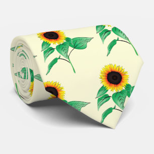 Art Sunflowers - Choose / add your favourite colou Tie