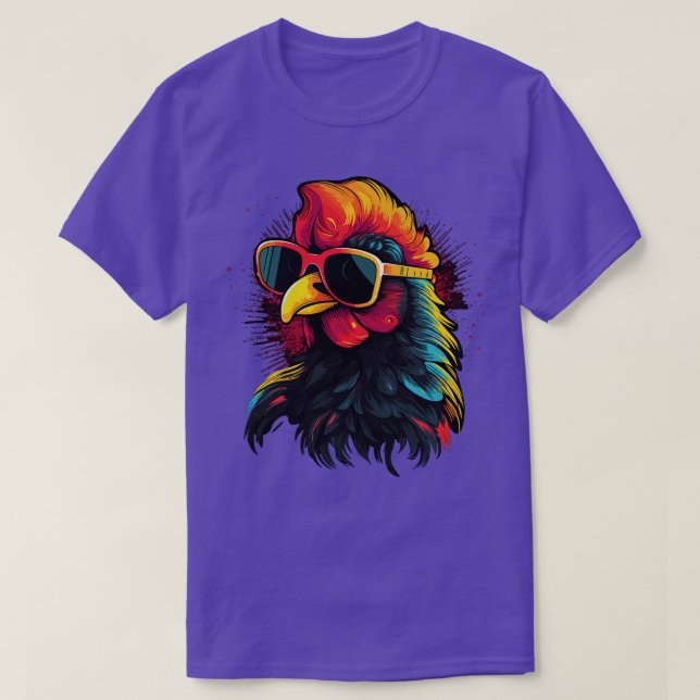 Art Sunglasses Chicken Gifts Funny Chicken 5 T-Shirt (Design Front)
