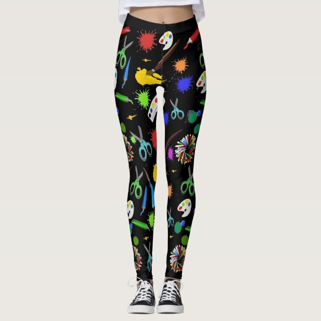 Art Supplies Leggings (Front)