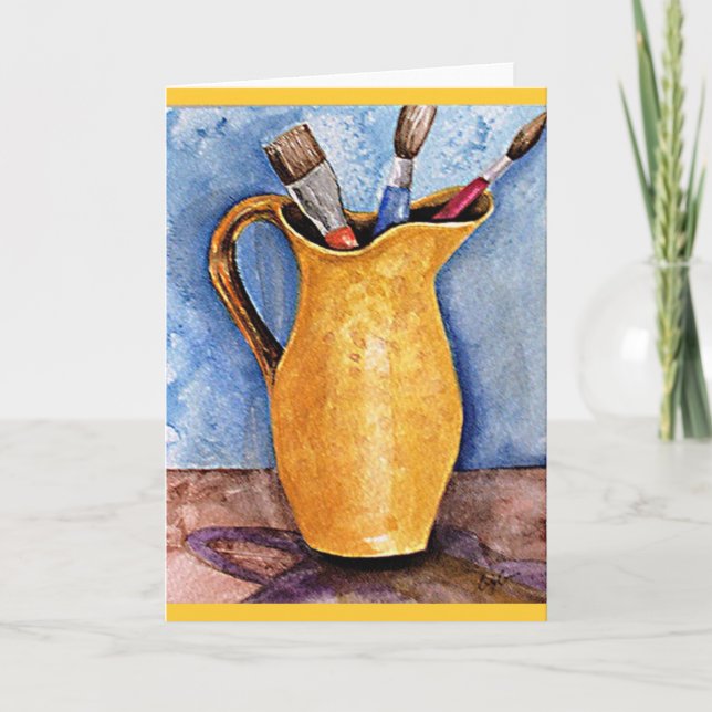 aRT Supply by AmalgamArt Greetings Card (Front)