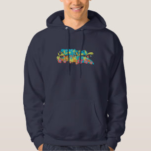 Art Surf Hoodie: Tropical surfers' top Cornwall