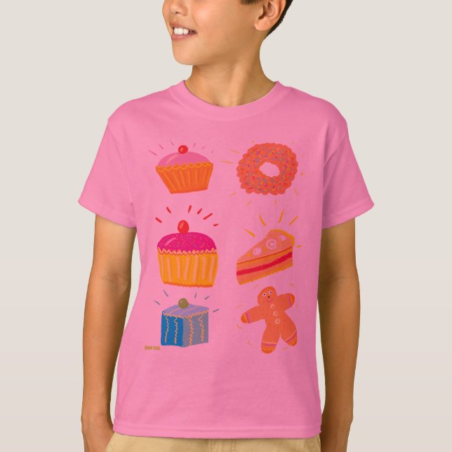 Art T-Shirt: Sweetheart Cakes T-Shirt (Front)