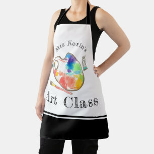 art teacher art class artist apron