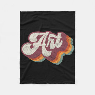 Art Teacher Back To School Fleece Blanket