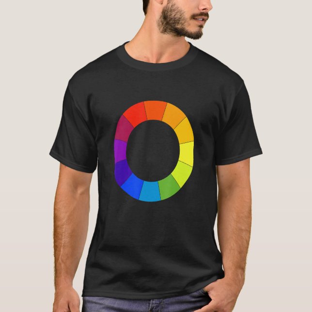 Art Teacher Colour Circle Palette Painter Artist A T-Shirt (Front)