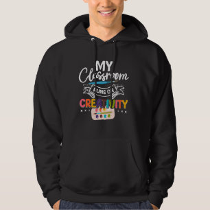 Art Teacher Colourful Artsy Aesthetic Education Lo Hoodie