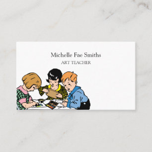 Art Teacher for Kids ARTS and Crafts Business Card