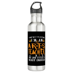 Art Teacher Halloween Funny Costume 710 Ml Water Bottle