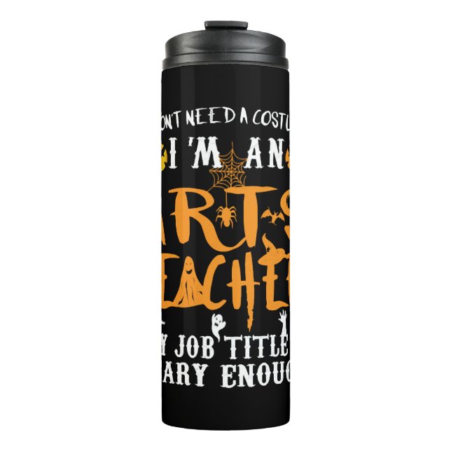 Art Teacher Halloween Funny Costume Thermal Tumbler (Front)