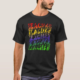 Art Teacher Inspirational Colourful Elementary Sch T-Shirt