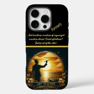  Art Teacher Inspiring at Sunset iPhone 16 Pro Case