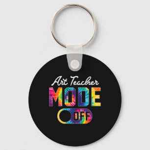 Art Teacher Mode Off Happy Last Day Of School Tie Key Ring