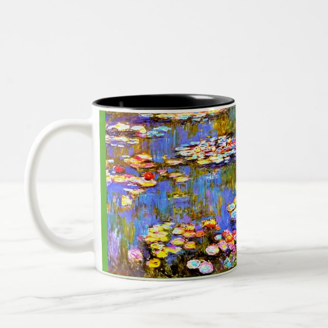 Art Teacher Mug,Monet, Gift for Teacher Two-Tone Coffee Mug (Left)