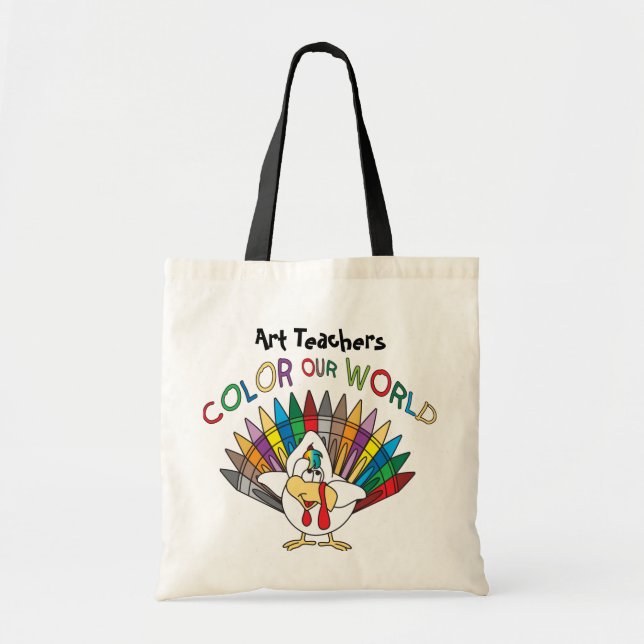 Art Teachers Colour Our World Tote Bag (Front)