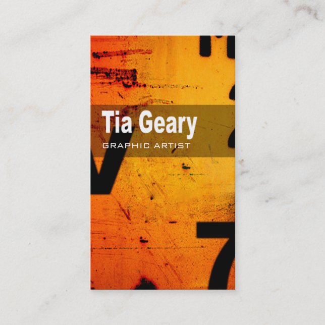 Art Tech Business Card "Graphic Artist" (Front)