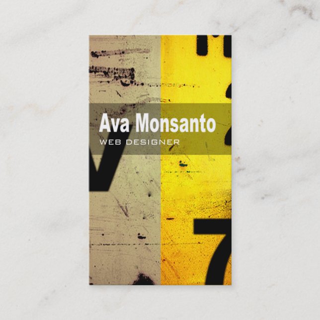 Art Tech Business Card "Web Designer" (Front)