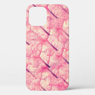 art The pink watercolor ink paint blob watercolour iPhone 12 Case