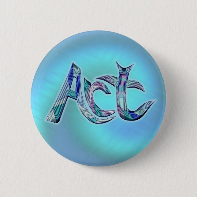 Art the Word  6 Cm Round Badge (Front)