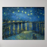 ART - VINCENT VAN GOGH 3 POSTER<br><div class="desc">This design depicts yet another famous masterpiece - oil on canvas - painted by the great Dutch painter Vincent Van Gogh (30 March1853 – 29 July1890) named "Starry Night Over The Rhone" [1888]. From our ART series... </div>