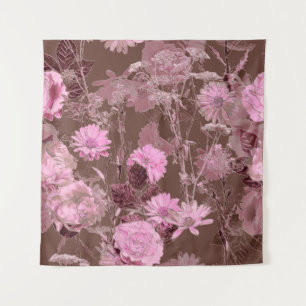 Art vintage blurred monochrome purple watercolor a tapestry
