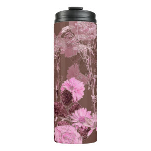 Art vintage blurred monochrome purple watercolor a thermal tumbler