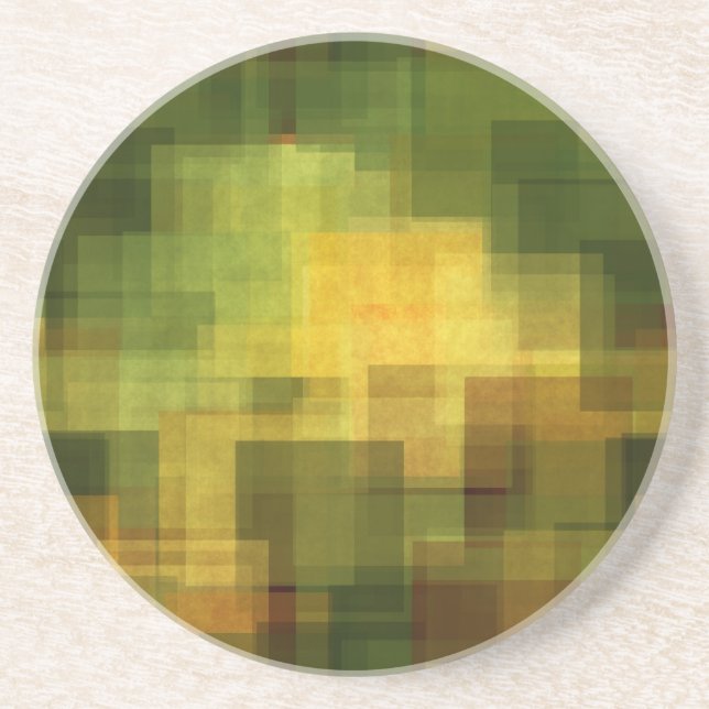 art vintage colourful abstract geometric 2 coaster (Front)