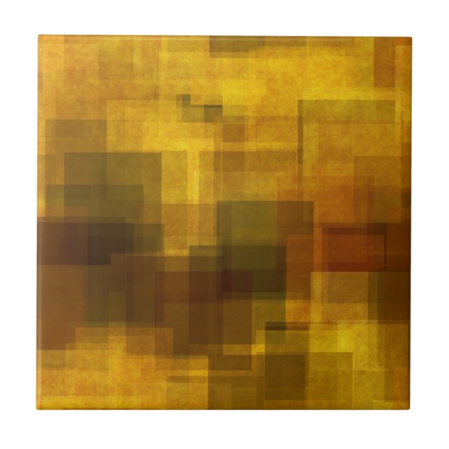 art vintage colourful abstract geometric ceramic tile (Front)