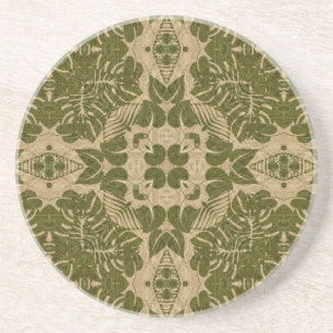 Art vintage damask pattern coaster