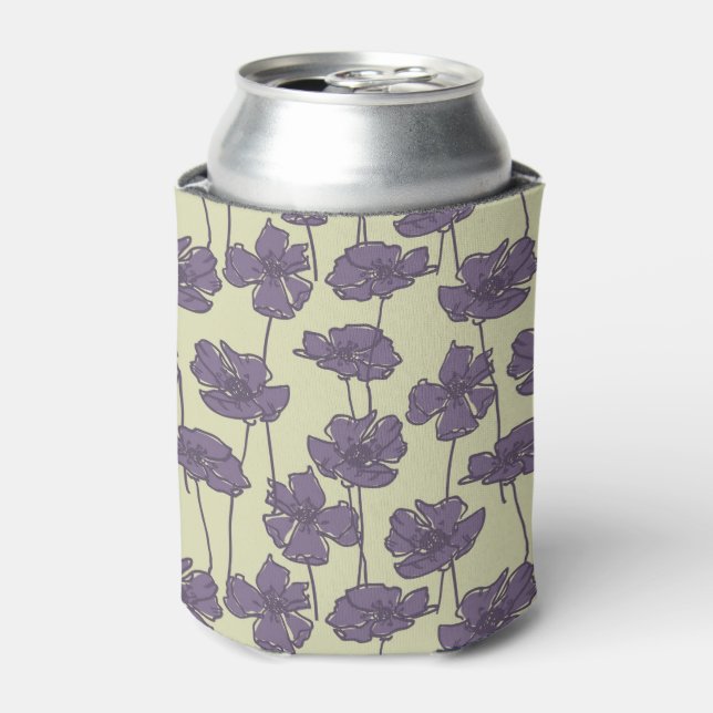 Art vintage floral pattern background can cooler (Can Front)