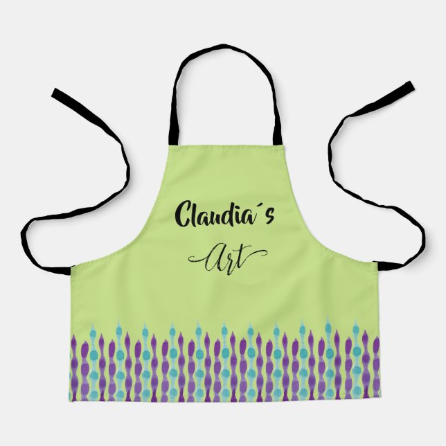 Art with name apron (Front)