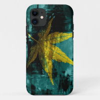 Art Yellow Leaf | Abstract Painting