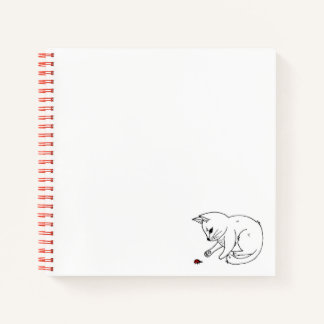 Art Your Brains Out Sketchbook - Kitten & Ladybug Notebook