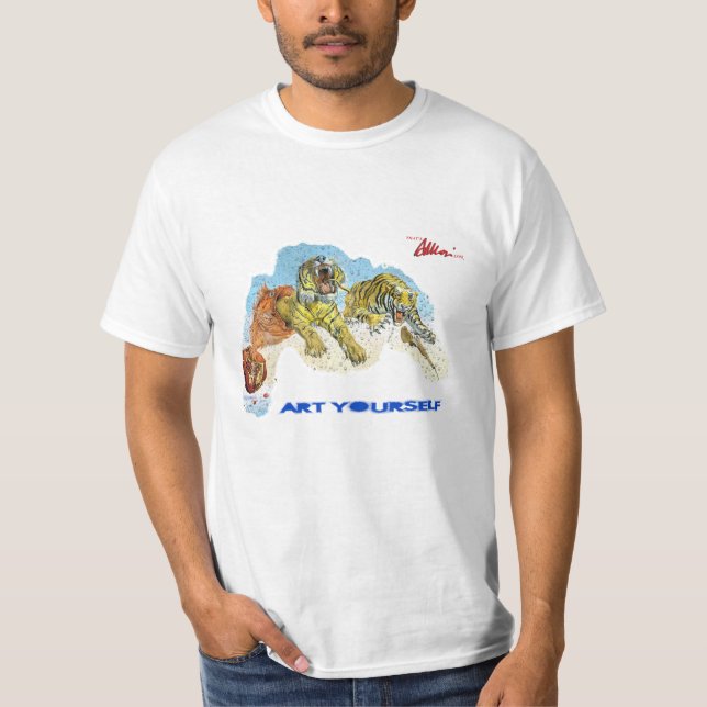 Art Yourself - Tigers in dreams T-Shirt (Front)