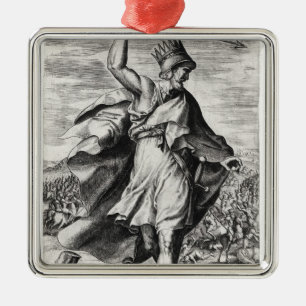 Artaxerxes II  King of Persia Metal Ornament