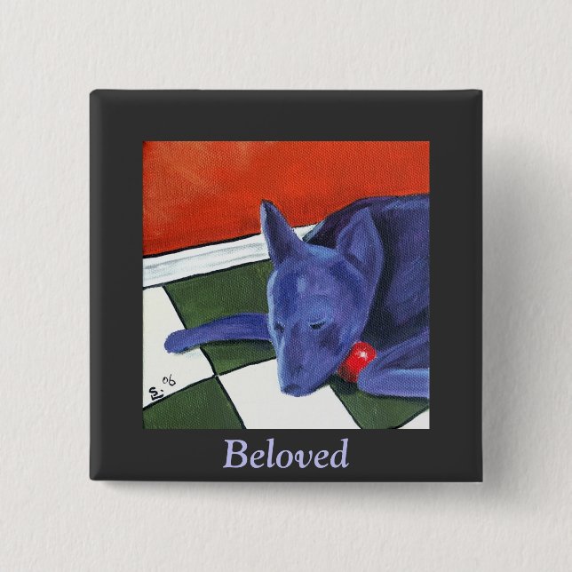 Artbyshel - Beloved 15 Cm Square Badge (Front)