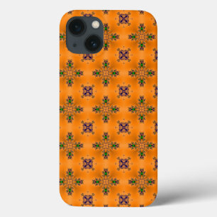 Artdeco Abstract Flowers and Stars iPhone 13 Case