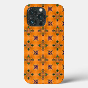 Artdeco Abstract Flowers and Stars iPhone 13 Pro Case