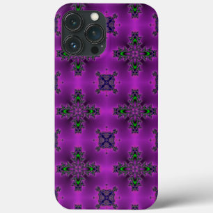 Artdeco Abstract Flowers iPhone 13 Pro Max Case
