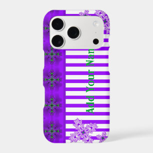 Artdeco Flowers in Retro Style , Add Your Name