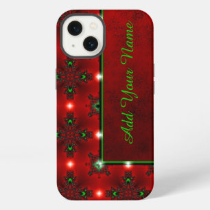 Artdeco Flowers in Retro Style , Add Your Name iPhone 13 Case