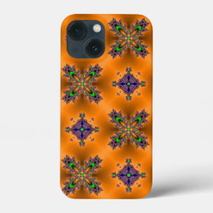 Artdeco Flowers in Retro Style iPhone 13 Mini Case