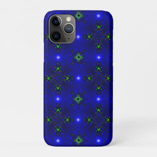 Artdeco Flowers in Retro Style iPhone 11 Pro Case