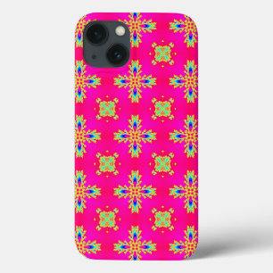 Artdeco Flowers in Retro Style iPhone 13 Case